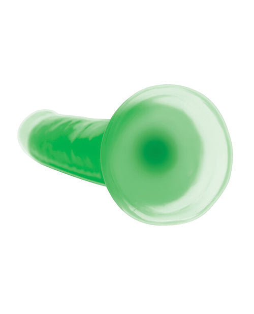 Lollicock Glow in the Dark Silicone Dildo 7in - Green