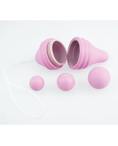 Femintimate Pelvix Trainer Intimate Relax Silicone Dialator Kit (3 Piece Kit) - Pink