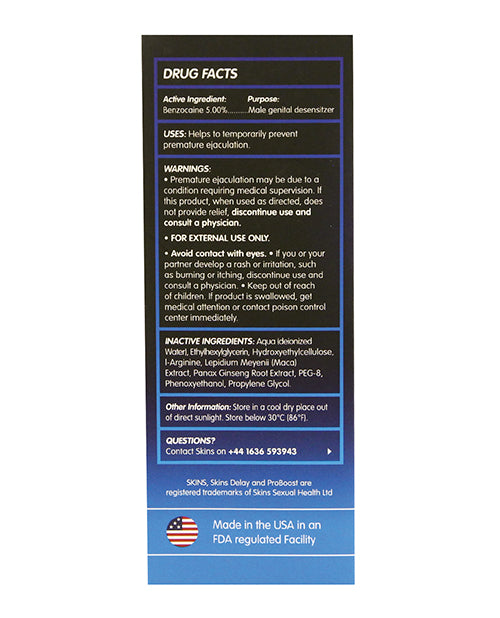 Skins Benzocaine Delay Serum 15ml