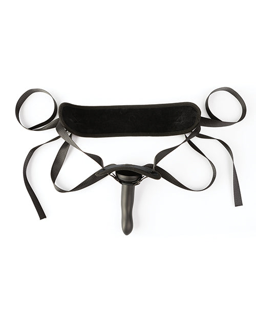 Sei Mio Cocked & Loaded Advanced Strap-On Harness & 6.5" Dildo - Black