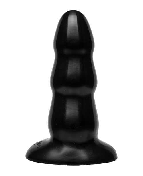 Triple Ripple Butt Plug - Medium - Black