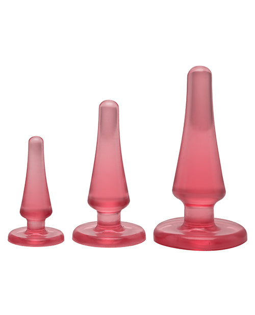 Crystal Jellies Anal Initiation (3 Piece Kit) - Pink