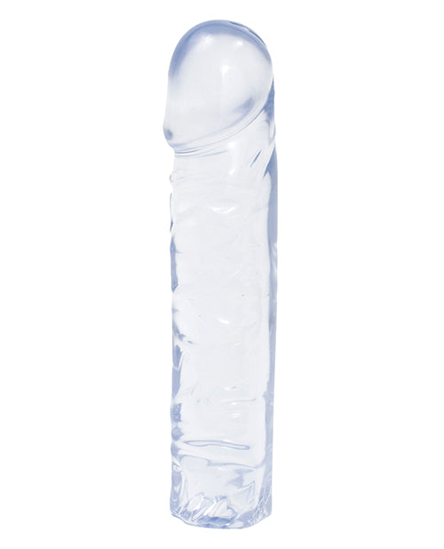 Crystal Jellies Classic Dildo 8in - Clear