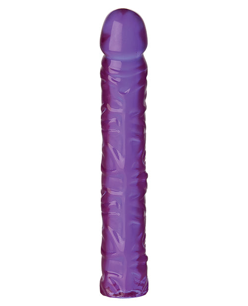 Crystal Jellies Classic Dildo 10in - Purple
