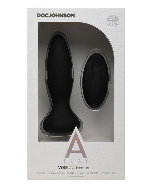 A-Play Adventurous Anal Plug with Remote Control - Black