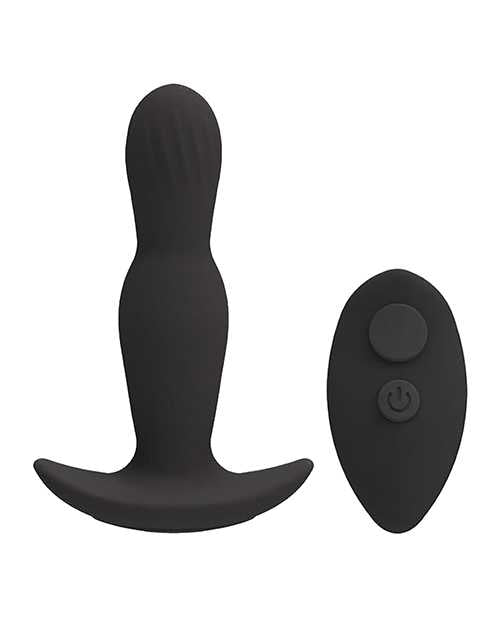 A-Play Expander Rechargeable Silicone Anal Plug with Remote Control - Black