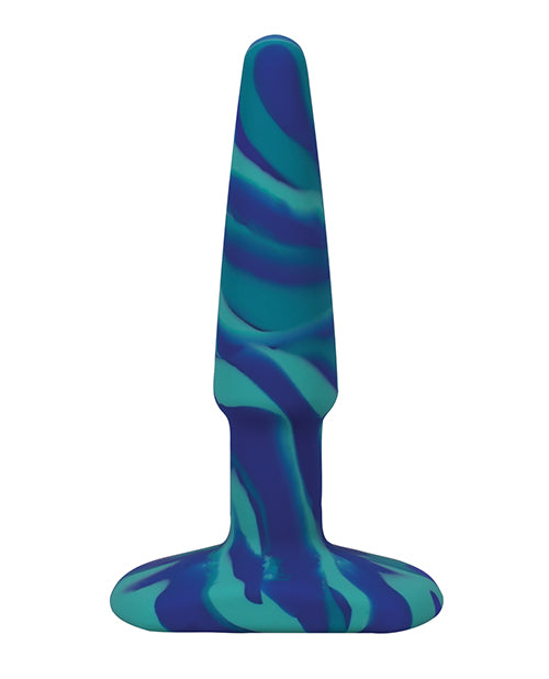 A-Play Groovy Silicone Anal Plug 4in - Blue