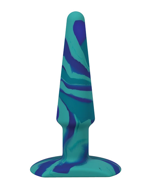 A-Play Groovy Silicone Anal Plug 5in - Blue