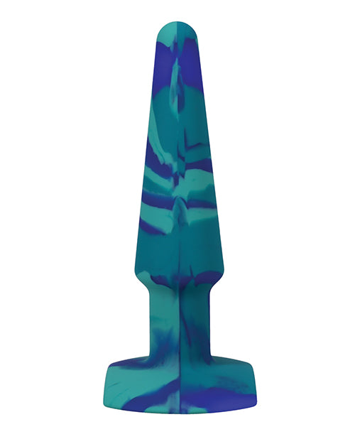A-Play Groovy Silicone Anal Plug 5in - Blue