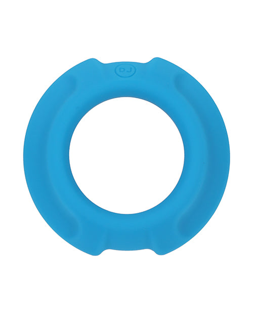OptiMALE Flexisteel Soft Silicone With Inner Metal Core Cock Ring 35mm - Blue