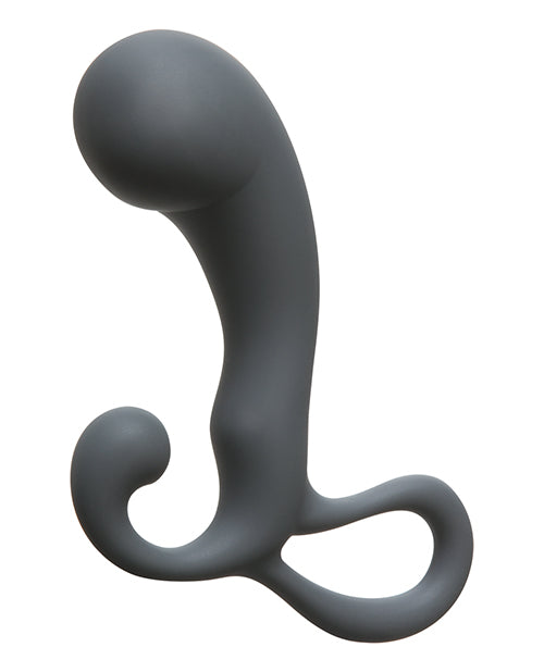 OptiMALE P-Massager Silicone Prostate Massager - Slate