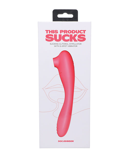 This Product Sucks Bendable Wand Rechargeable Silicone Clitoral Vibrator - Pink