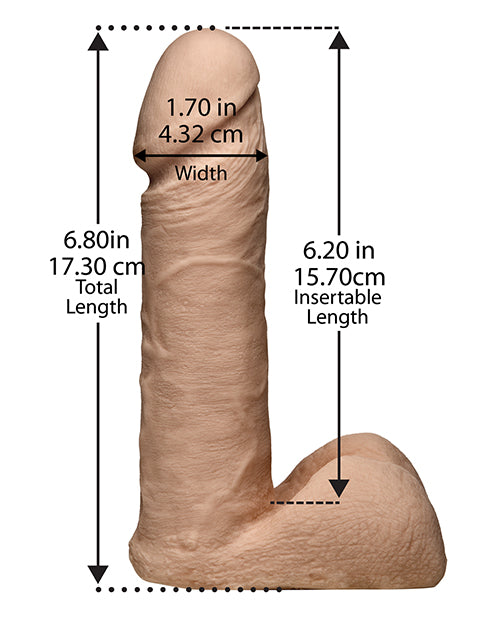 Vac-U-Lock Ultraskyn Cock with Ultra Harness 7in - Vanilla