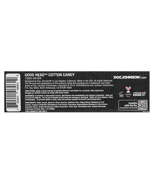 GoodHead Oral Delight Gel Flavored Cotton Candy 4oz