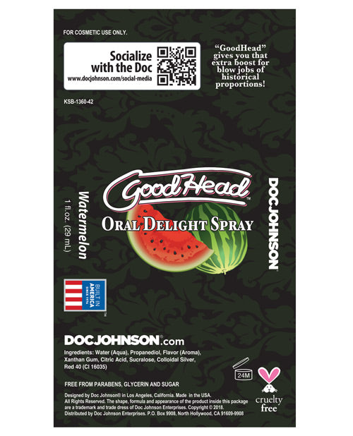 GoodHead Oral Delight Spray Wild Watermelon 1oz