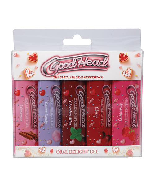 GoodHead Oral Delight Gel Pack - 1 oz Strawberry/Cherry/Cotton Candy/Chocolate Mint/Cinnamon