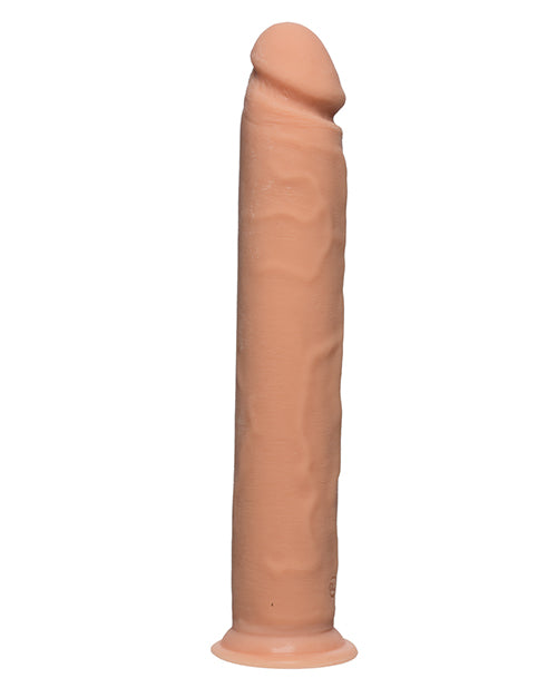 The D Realistic D Ultraskyn Dildo 12in - Vanilla
