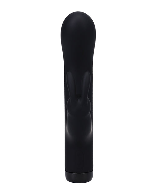In a Bag Silicone Rechargeable Rabbit Vibrator - Black