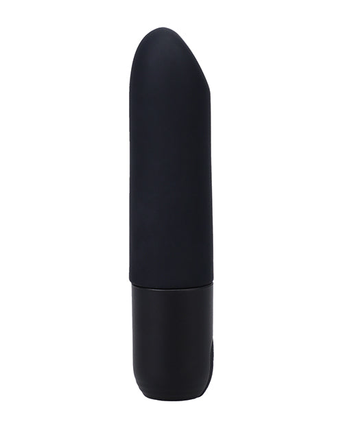 In a Bag Silicone Rechargeable Bullet Vibrator - Black