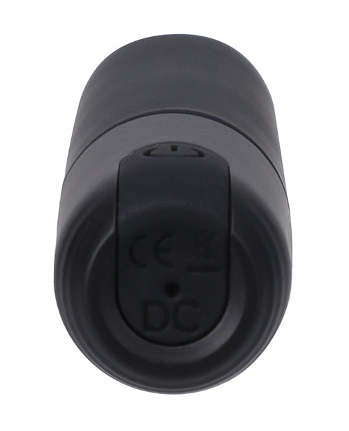 In a Bag Silicone Rechargeable Bullet Vibrator - Black