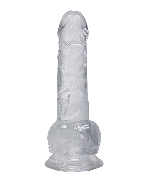 In a Bag Dick Dildo with Balls 6in - Clear