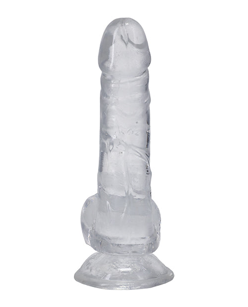 In a Bag Dick Dildo with Balls 6in - Clear