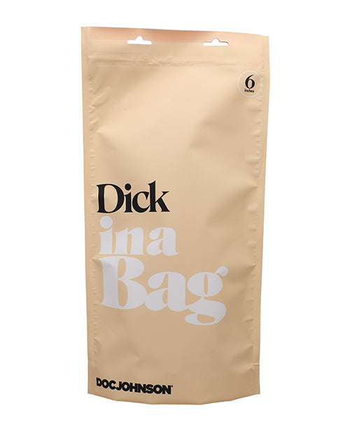 In a Bag Dick Dildo with Balls 6in - Clear