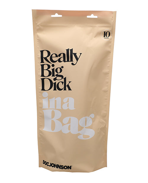 In a Bag Really Big Dick Dildo 10in - Clear