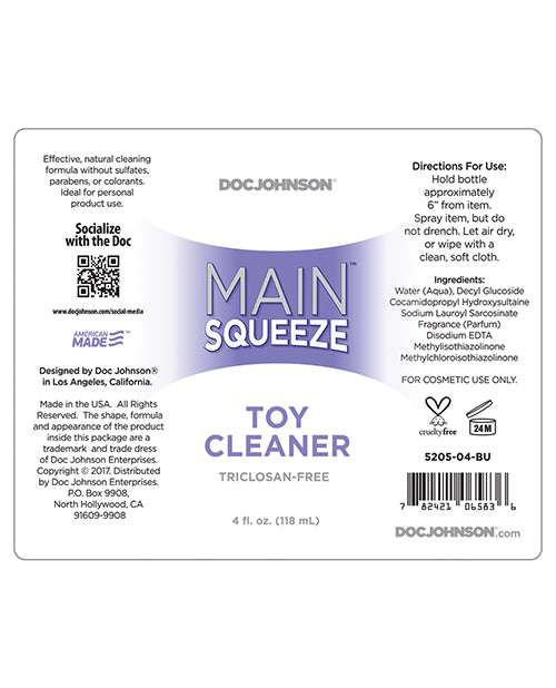 Main Squeeze Toy Cleaner 4oz