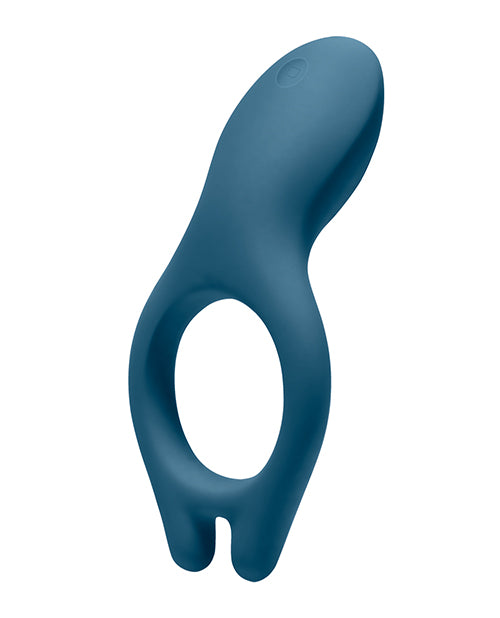 iVibe Select iRing Rechargeable Silicone Vibrating Cock Ring - Marine Blue