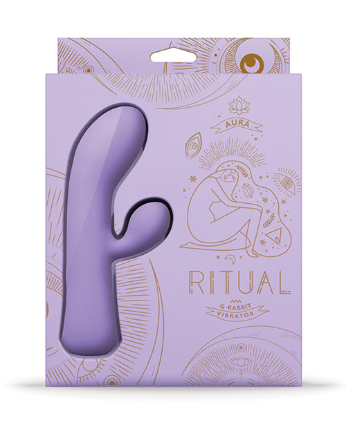 Ritual Aura Rechargeable Silicone Rabbit Vibrator - Purple