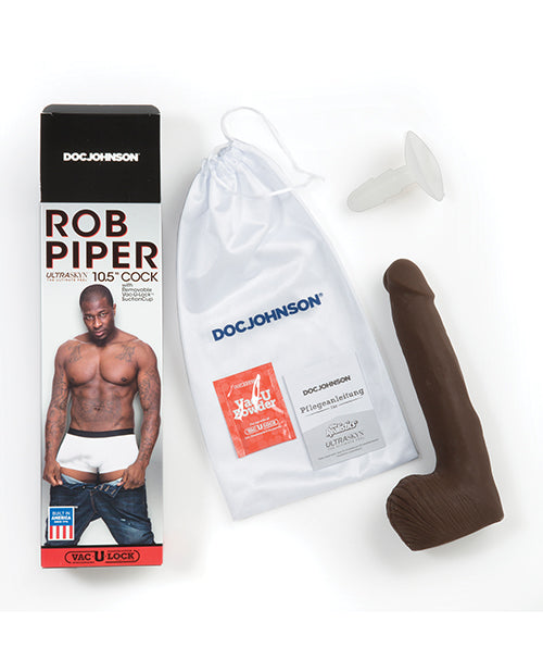 Signature Cocks Ultraskyn Rob Piper Dildo 10.5in - Chocolate