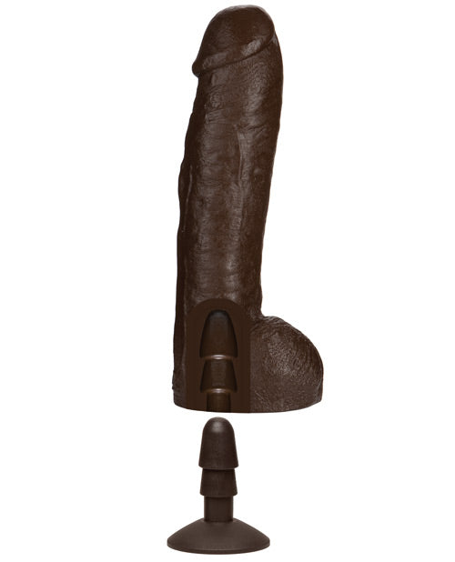 Signature Cocks Bam Dildo 13in - Chocolate