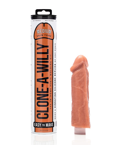Clone-A-Willy Silicone Dildo Molding Kit with Vibrator - Caramel