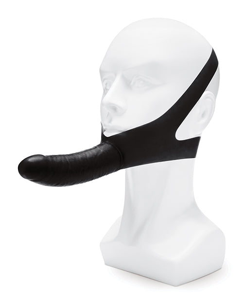 Lux Fetish The Original Facilitator Face Strap-On with Dildo - Black