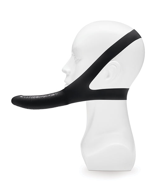Lux Fetish The Original Facilitator Face Strap-On with Dildo - Black