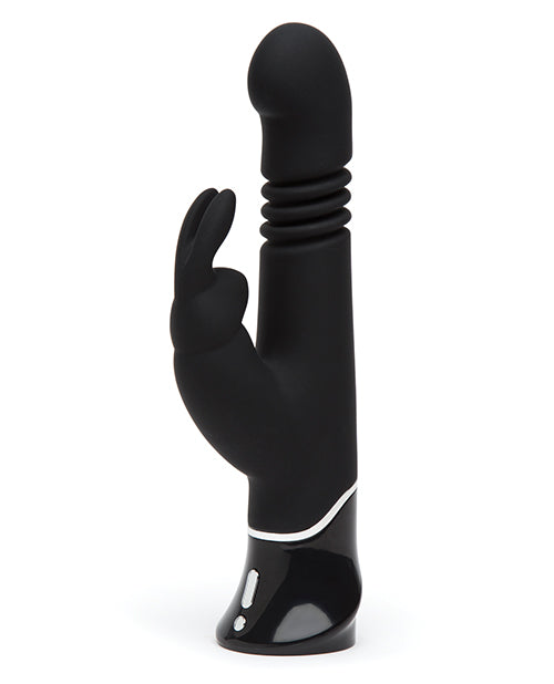 Fifty Shades of Grey Greedy Girl Rechargeable Thrusting G-Spot Rabbit Vibrator - Black