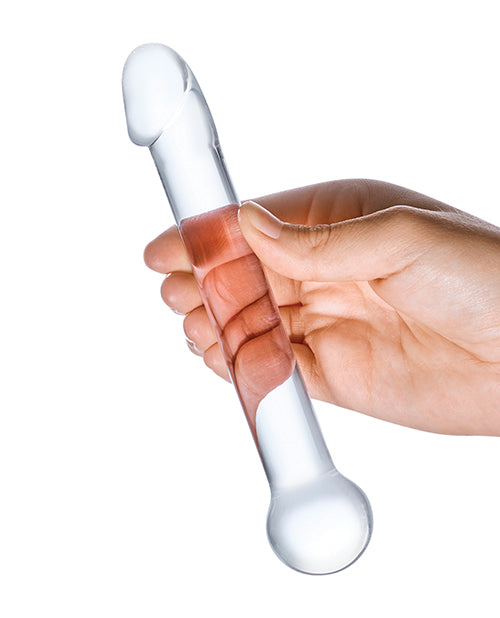 Glas Realistic Head Glass Dildo 7in - Clear