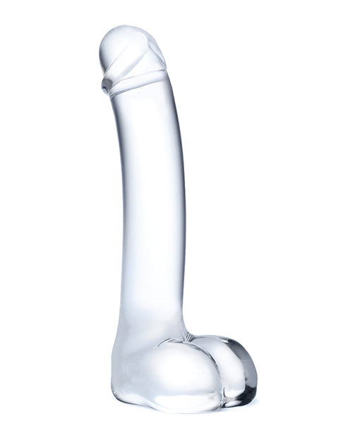 Glas Realistic Curved Glass G Spot Dildo 7in - Clear