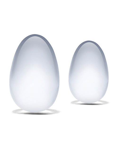 Glas Yoni Eggs (2 piece) - Clear