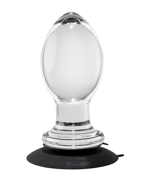 Gender X Crystal Ball Glass Plug - Clear