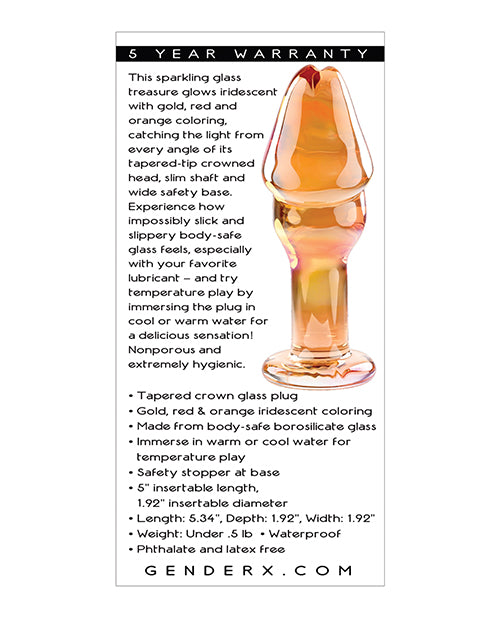 Gender X Just The Tip Glass Dildo - Multicolor