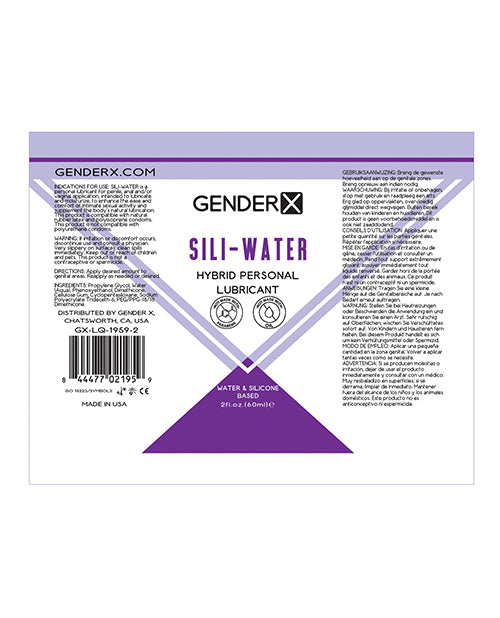 Gender X Sili-Water Hybrid Lubricant 2oz