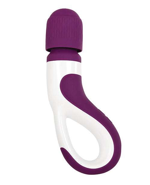 Gender X Handle It Rechargeable Silicone Wand Vibrator - Purple/White