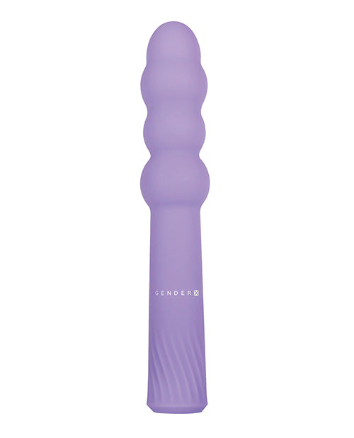Gender X Bumpy Ride Rechargeable Silicone Vibrator - Purple