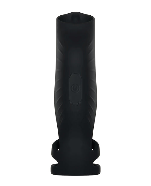 Gender X Rocketeer Rechargeable Silicone Penis Sleeve - Black