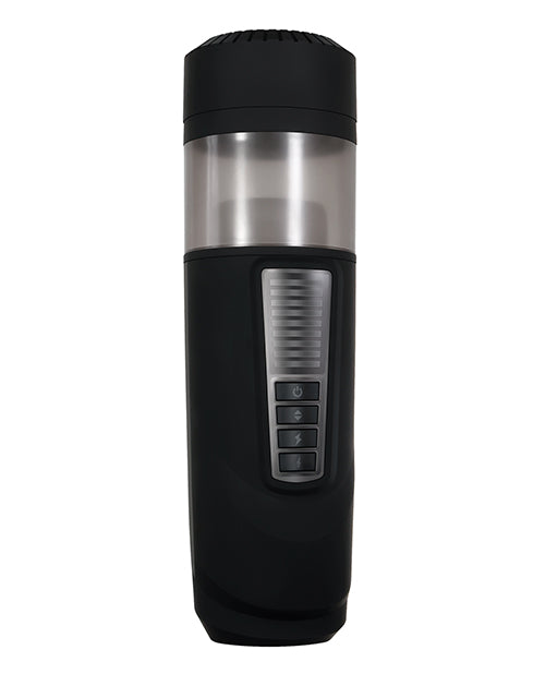 Gender X Message In A Bottle Rechargeable Thrusting Spinning Stroker - Black/Clear