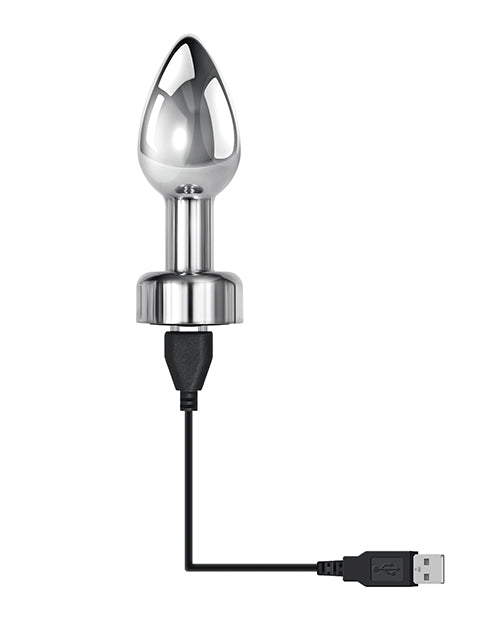 Gender X Rockin` Metal Plug Rechargeable Butt Plug - Silver