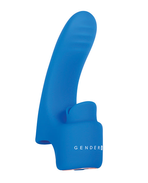 Gender X Flick It Rechargeable Silicone Vibrator - Blue