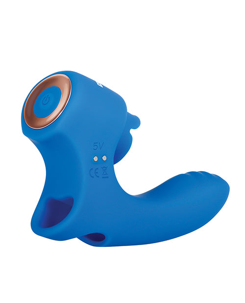 Gender X Flick It Rechargeable Silicone Vibrator - Blue